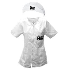 Completo camice grembiule Pulizie lavoro estetista infermiera oss Cuffia