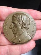 GIACOMO LEOPARDI MEDAGLIA RECANATI OPUS SENESI (MM.54) #PL