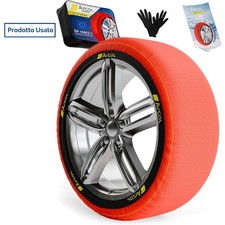 ARCOL Calze da Neve Omologate Italia EN 16662-1 - Due Catene da Neve in Tessuto