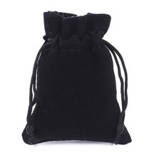 10pcs black velvet - black, bag
