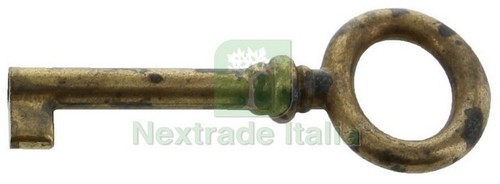 25pz chiave antichizzata - 25pz,