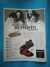 RITAGLIO DI GIORNALE CLIPPING PUBBLICITA' MEPHISTO SCARPA DA COLLEZIONE - (141)