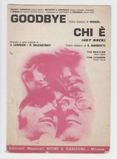 Spartiti THE BEATLES Chi è - Mary Hopkin GOODBYE Mogol Italiano 1969 PIANO