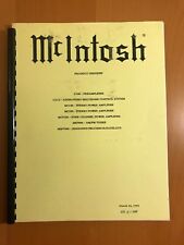 MCINTOSH RECENSIONI PRODOTTI