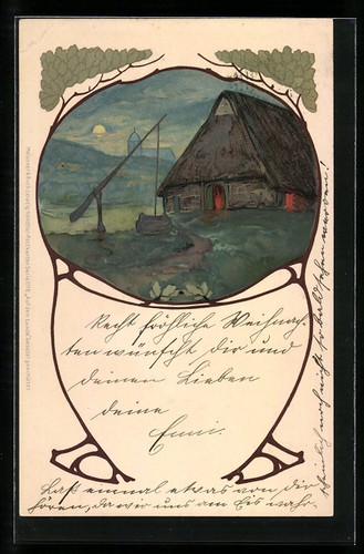 Cartolina artista braun - cartolina, d'artista