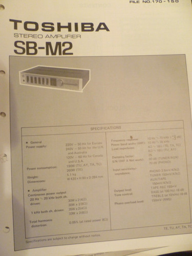 Amplificatore stereo toshiba - stereo,