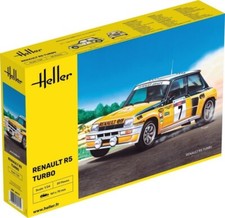 KIT MODELLINO AUTO STATICO HELLER RENAULT R5 TURBO MODELLISMO SCALA 1:24