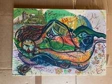 QUADRO  OLIO SU TELA ASTRATTO