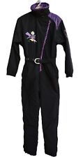 Tuta intera da sci donna 5th Avenue, imbottita, vintage nero/viola Tg. 48, usata