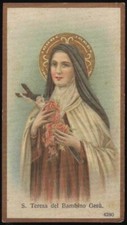 antique saint chrome-holy card