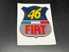 FIAT YAMAHA 46 LOGO ADESIVO 3D SIGLA EMBLEMA FREGIO STEMMA SCRITTA BADGE TARGA