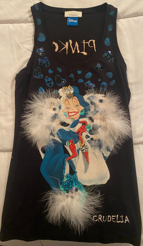 Canotta pinko disney crudelia - canotta, pinko/disney