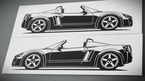 Adesivo opel speedster - adesivo,