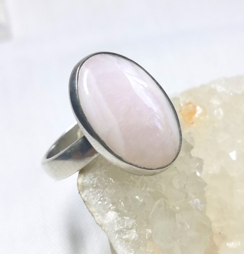Anello con calcite mangano - di,