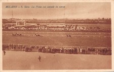 Milano S. Siro la pista con i cavalli in corsa   non  spedita f. piccolo 