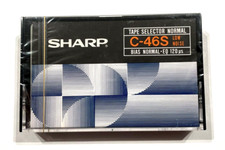 SHARP C-46S audiocassetta vintage nastro vuoto sigillato Made in Japan tipo I