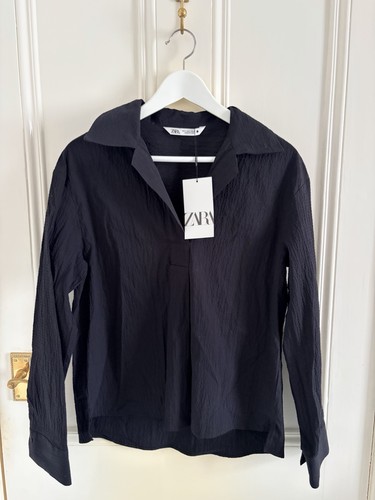 Blusa camicia zara nera - zara,