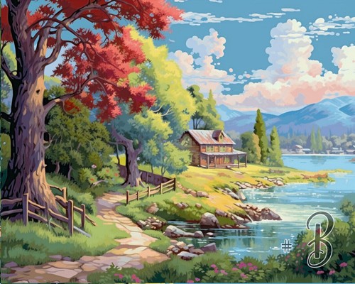Casetta sull albero sul lago - lago,