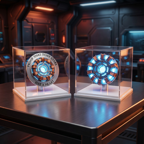 Tony stark arc reactor lampada - tony,