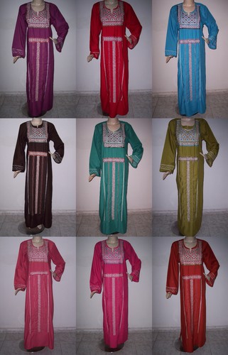 Maxi abito caftano - , cotone