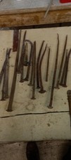 Vecchi chiodi antichi Vintage in ferro battuto fatti a mano di lunghezza 30 cm