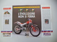 advertising Pubblicità 1989 MOTO FANTIC TRIAL 305 e THIERRY MICHAUD