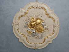 ROSONE DECORATO A MANO IN ORO