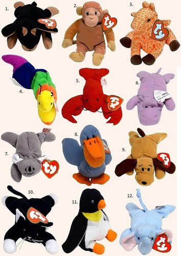 1998 teenie beanie babies - ty,