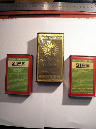 Lotto scatole lattine polvere - lotto,