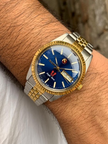 Orologio svizzero bicolore