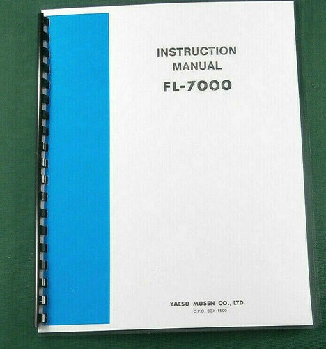 Yaesu 7000 manuale - yaesu,