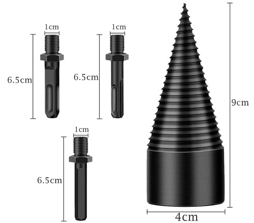 Punta conica spaccalegna - spaccalegna, per