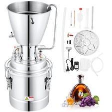 VEVOR Alambicco Distillatore 70L Pompa 6,8-8W in Acciaio Inox Produzione Liquore