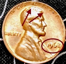 EE.UU 1968.CON ERRORES.MONEDA