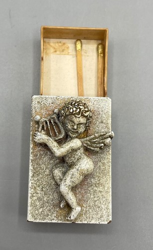 Rara scatola fiammiferi bronzo