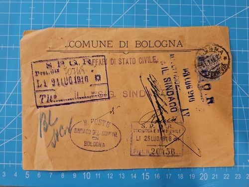 Busta lettera viaggiata comune - lettera,