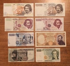 Lotto banconote italiane - 8,