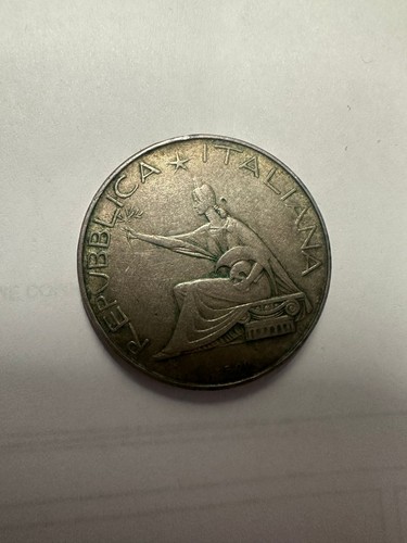 Moneta argento 500 - 500, lire