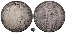 REGNO DI SARDEGNA Quarto di scudo 1756 ARGENTO Carlo Emanuele III Savoia