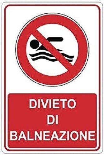 Cartello segnaletico divieto - cartello,