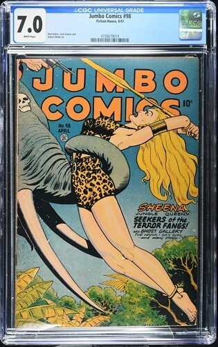 Jumbo comics cgc - 98, baker
