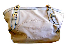 ***Vtg PRADA fabric leather