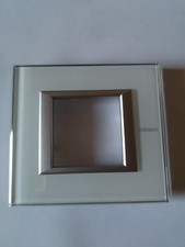 BTicino HA4802VSW Axolute - placca 2 moduli vetro colore whice