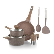 KASANOVA Batteria pentole antiaderenti 8 pezzi 0 Grassi adatta all'induzione