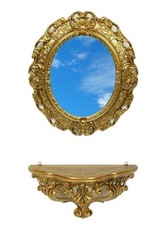 SET MENSOLA + SPECCHIO OVALE