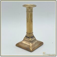 Candeliere antico in ottone lucido candelabro bugia 900 Porta candela inglese