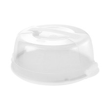CONTENITORE PORTA TORTE IN PLASTICA cm 36,5x32,8xh.15 - bianco  - TONTARELLI