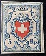 94990h - SVIZZERA - FRANCOBOLLO - Zumstein # 17 II - COME NUOVO INCERNIERATO molto bello! MH