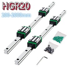 2 pezzi guida lineare HGR20 +