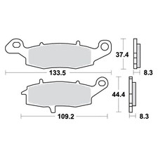 Bremsbeläge Vorderrad für